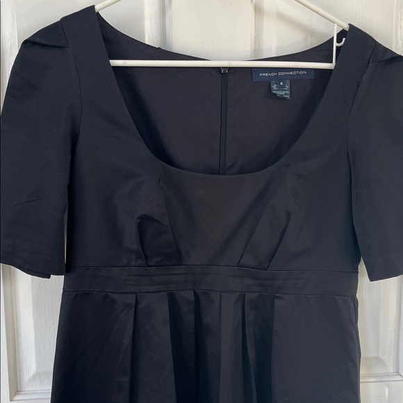 French Connection black scoop neck mini dress size 8 - Picture 3 of 15